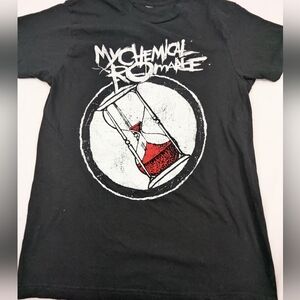 My Chemical Romance MCR Black Concert Tee Hourglass Graphic Size Medium